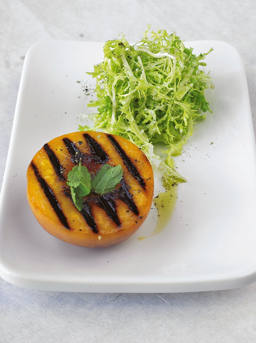 Warm Grilled Peach Salad | Fruit Recipes | Jamie Oliver Recipes