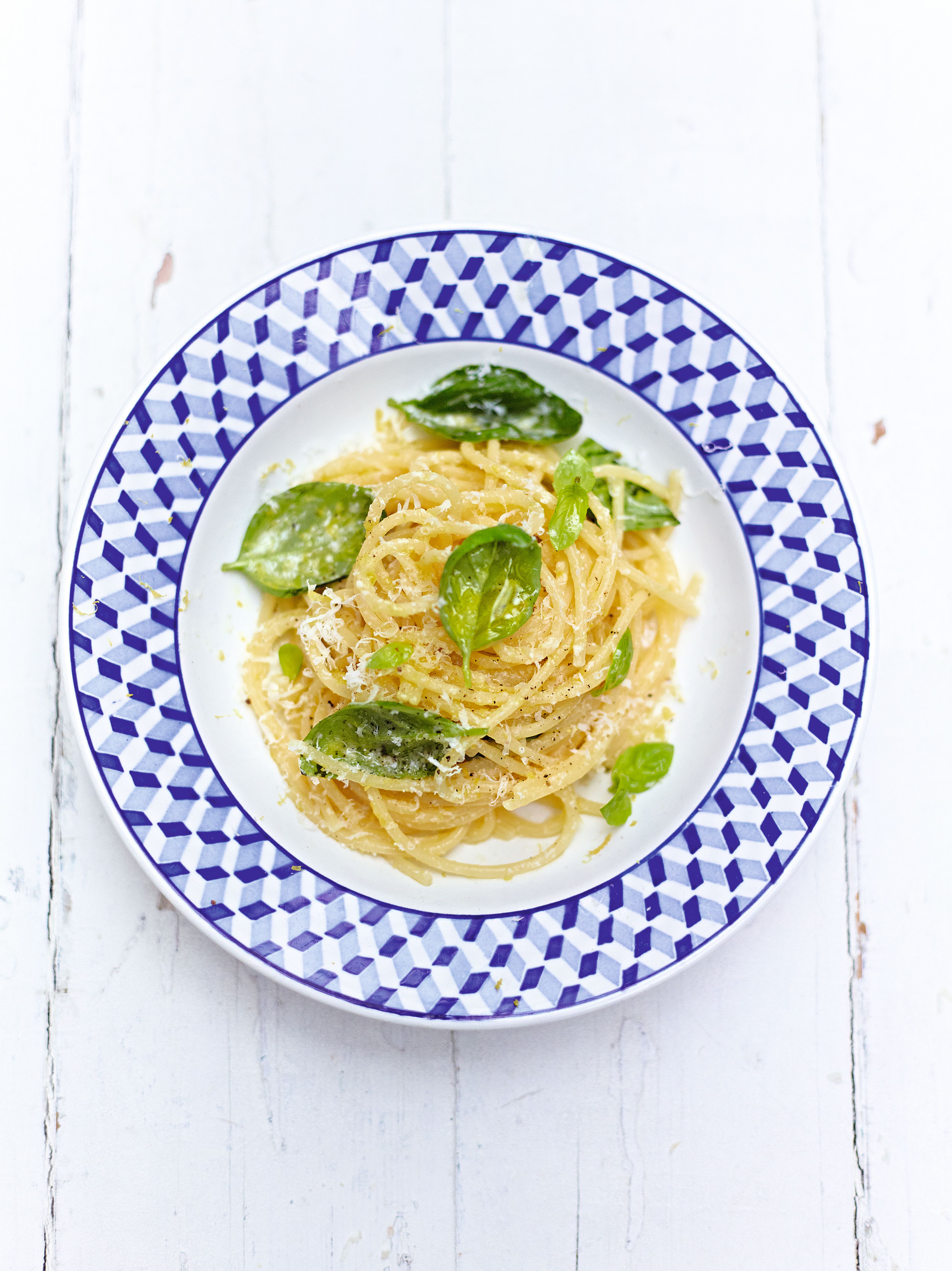 Lemon & basil spaghetti