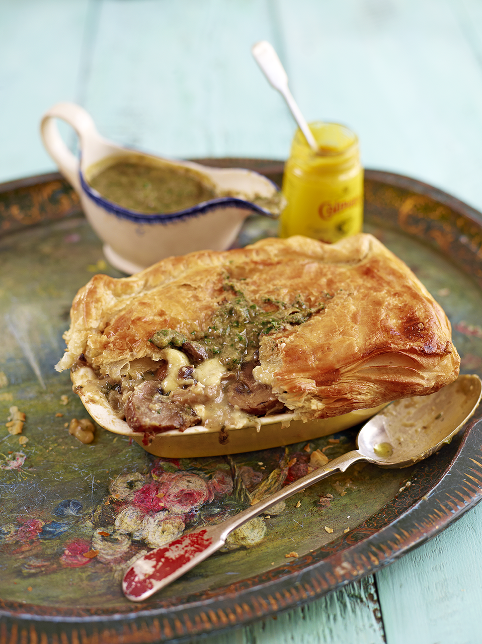 Mushroom and Tunworth cheese pies | Cheese recipes | Jamie Oliver recipes