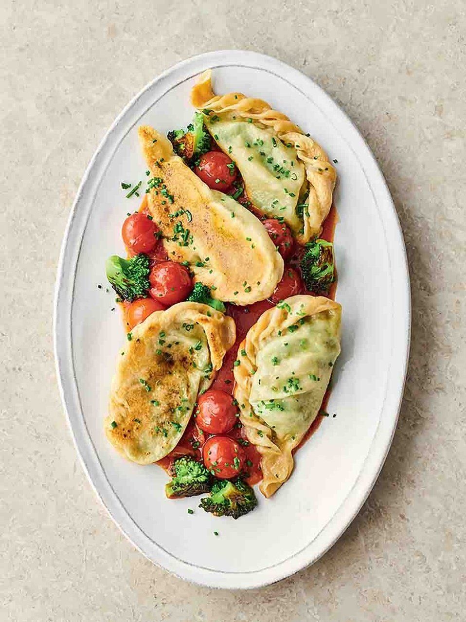 Broccoli & cheese pierogi | Jamie Oliver pie recipes