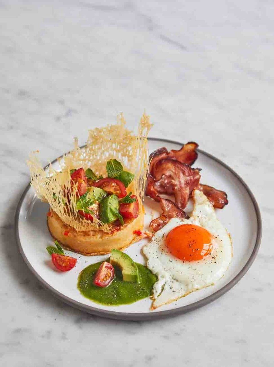 Avocado & bacon eggy crumpets | Jamie Oliver recipes