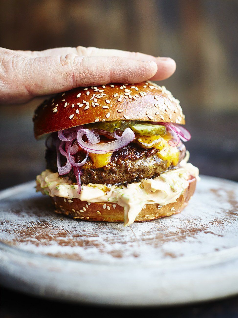 Spicy beef burger recipe