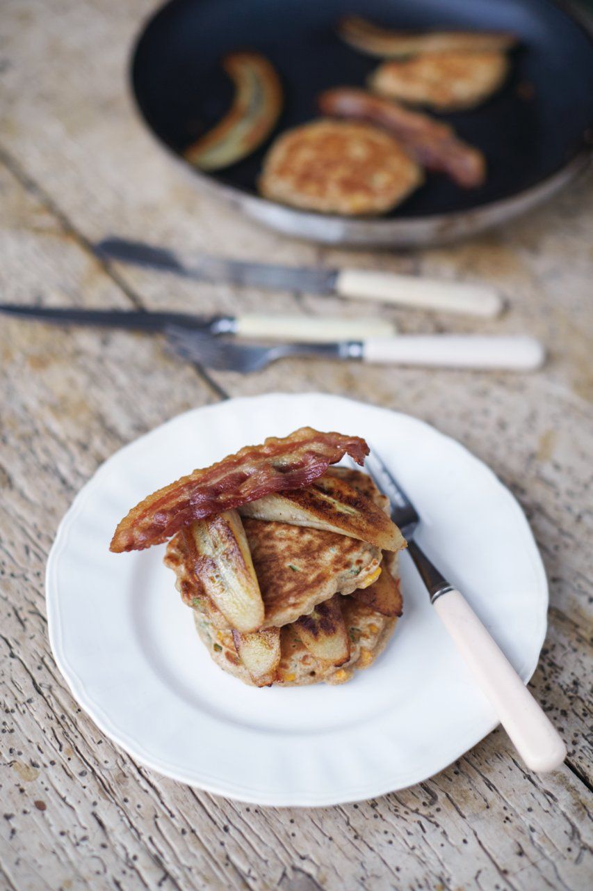 Healthy cheese & corn pancakes | Egg recipes | Jamie Oliver recipes
