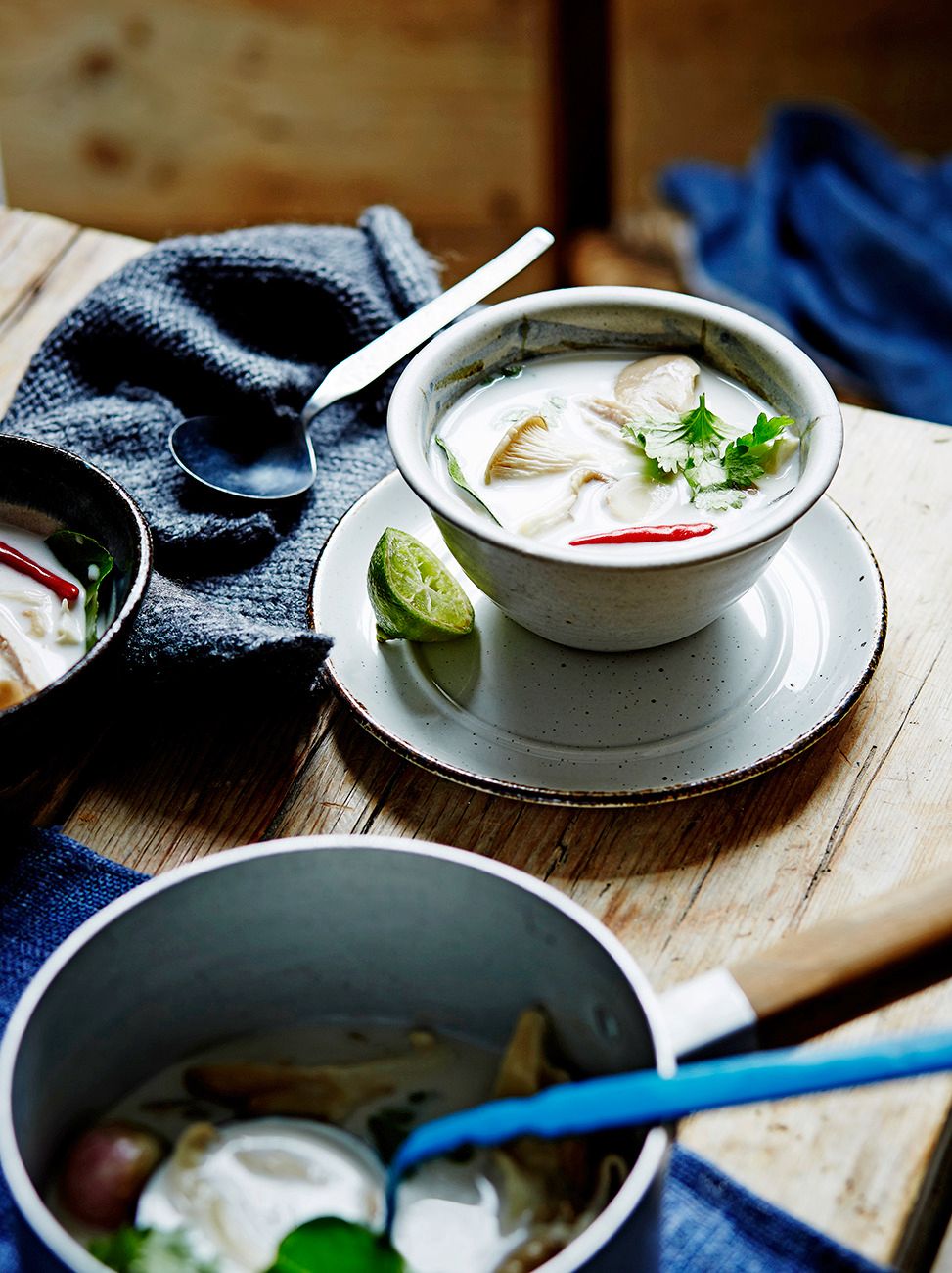 Turkey & coconut soup