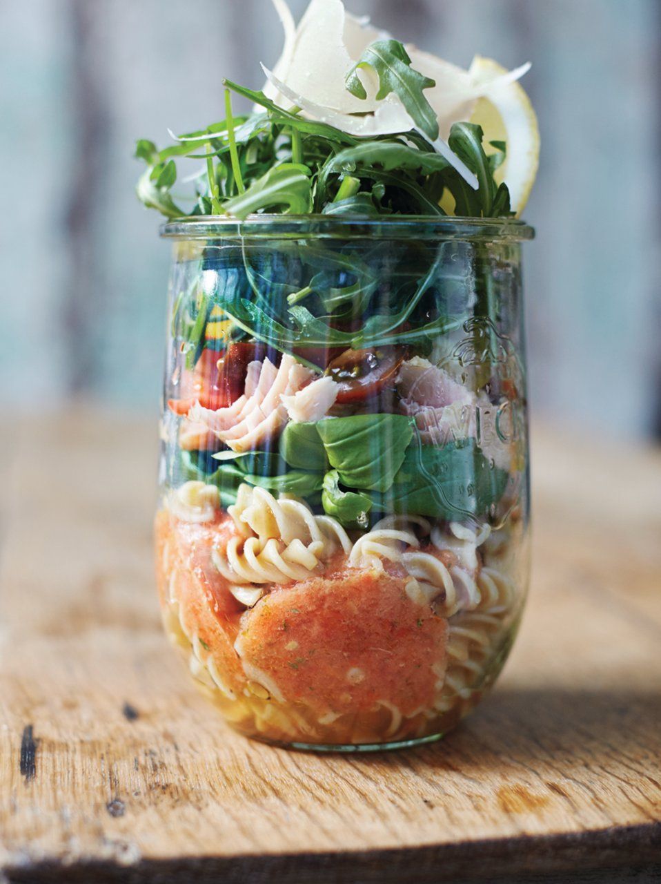 Portable jam jar salads - part one