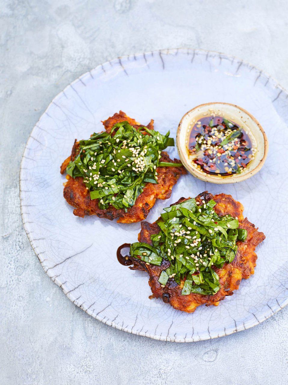 Kimchi pancakes | Jamie Oliver recipes