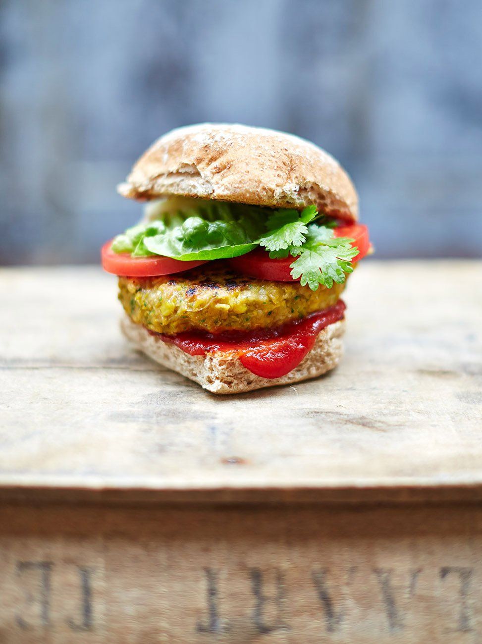 Homemade Veggie Burgers Jamie Oliver Burger Recipes