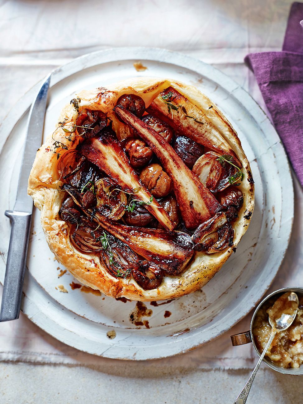 Parsnip & Chestnut Tarte Tatin | Vegetable Recipes | Jamie Oliver