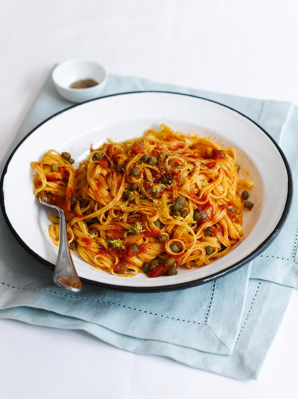 Pasta with capers and tomatoes | Jamie magazine recipes