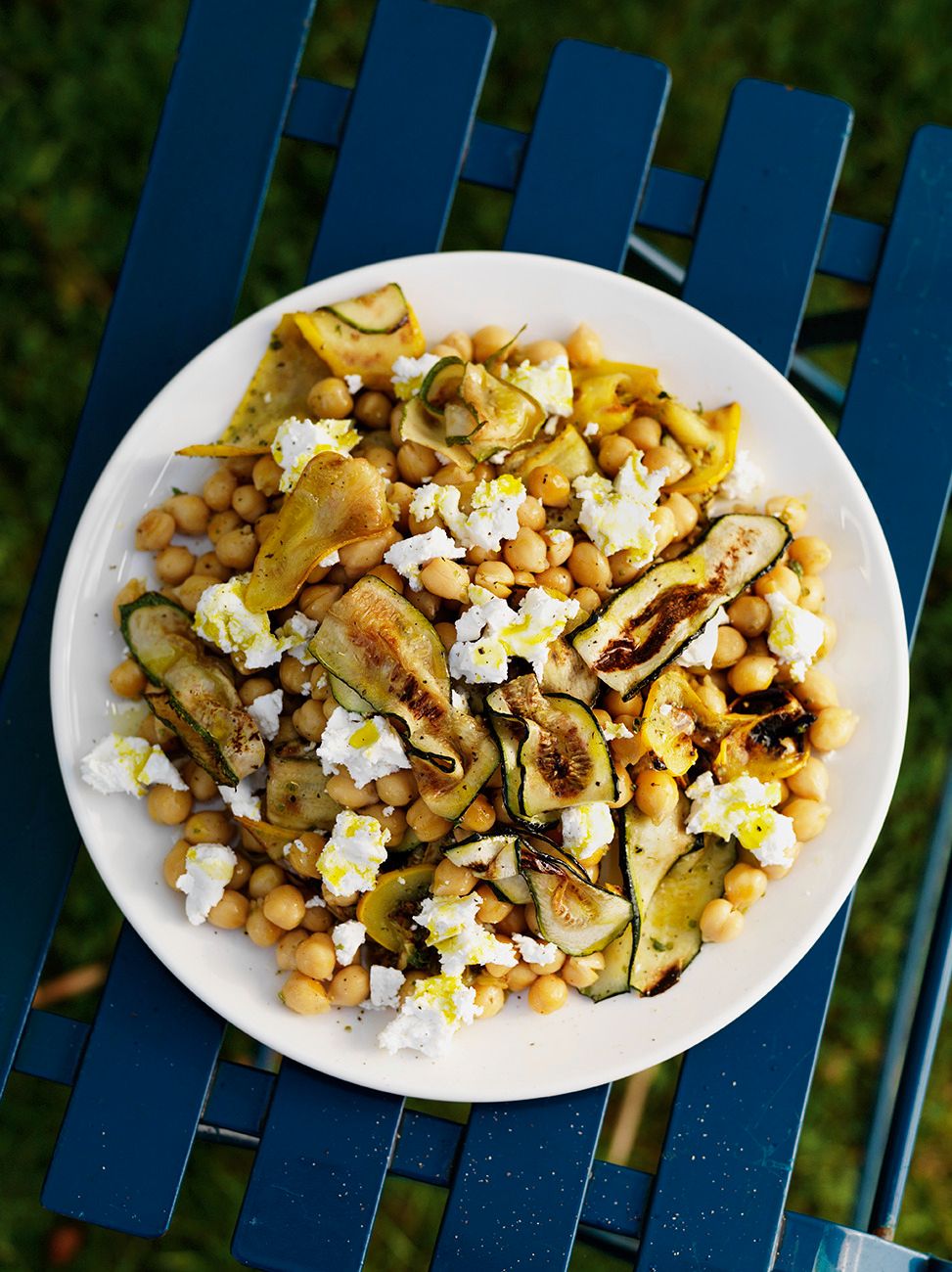 Grilled Courgettes with Chickpeas | Vegetables Recipes | Jamie Oliver