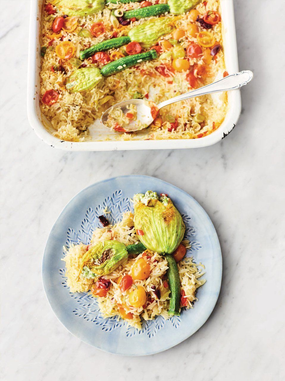 Pea & ricotta stuffed courgettes | Vegetable recipes | Jamie Oliver