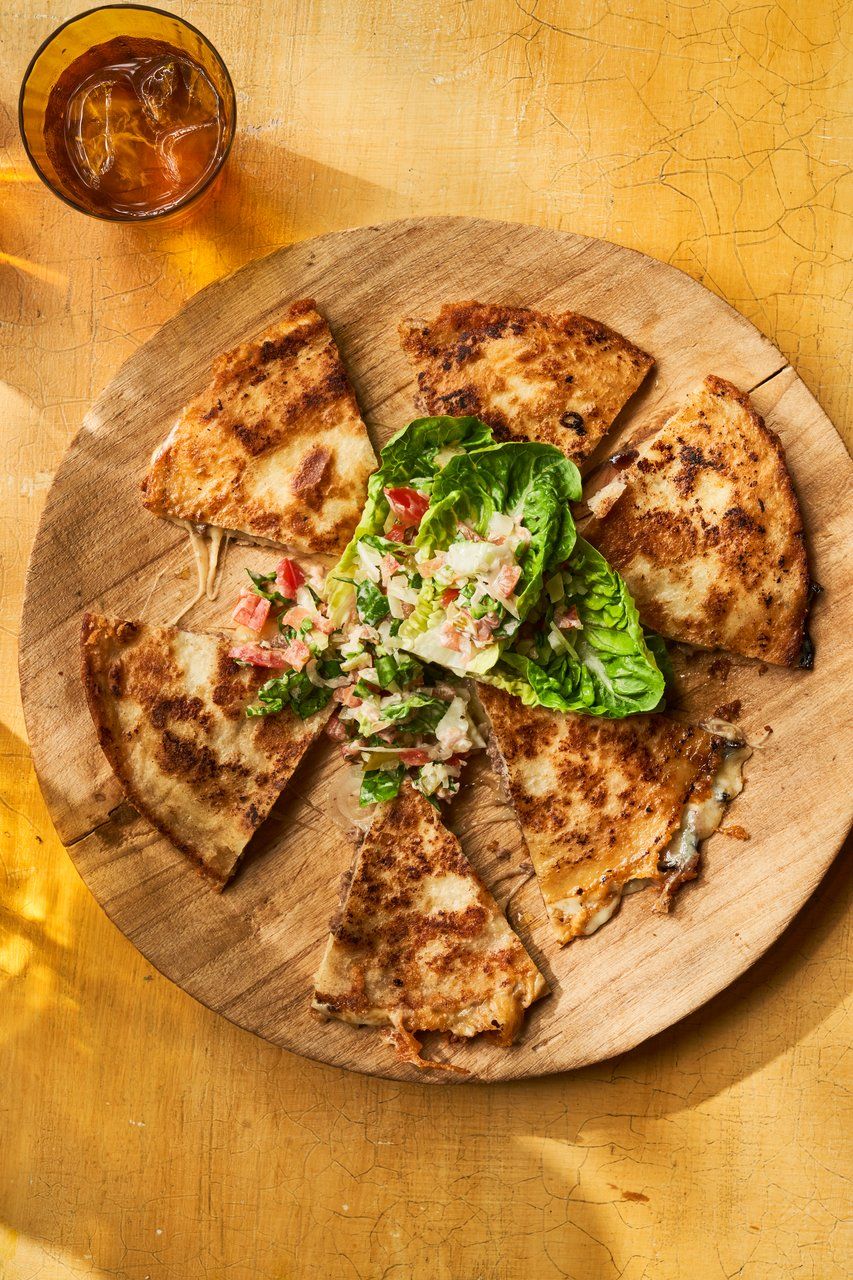 Smash cheeseburger quesadillas