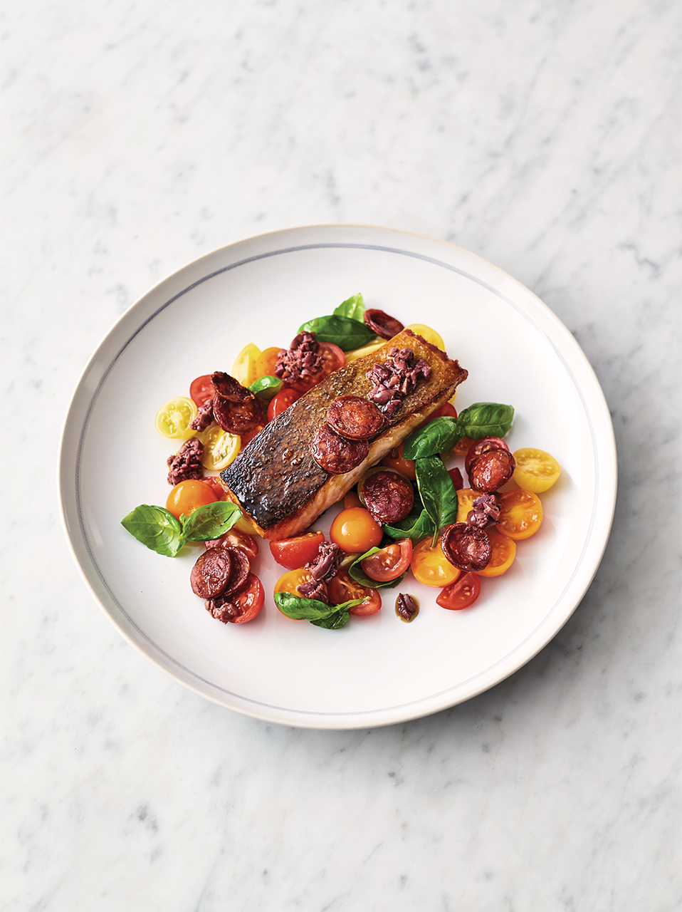 Smoky chorizo salmon | Salmon recipes | Jamie Oliver recipes