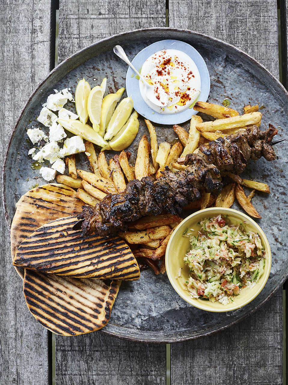 Epic lamb kebabs with chips & salad | Jamie Oliver recipes