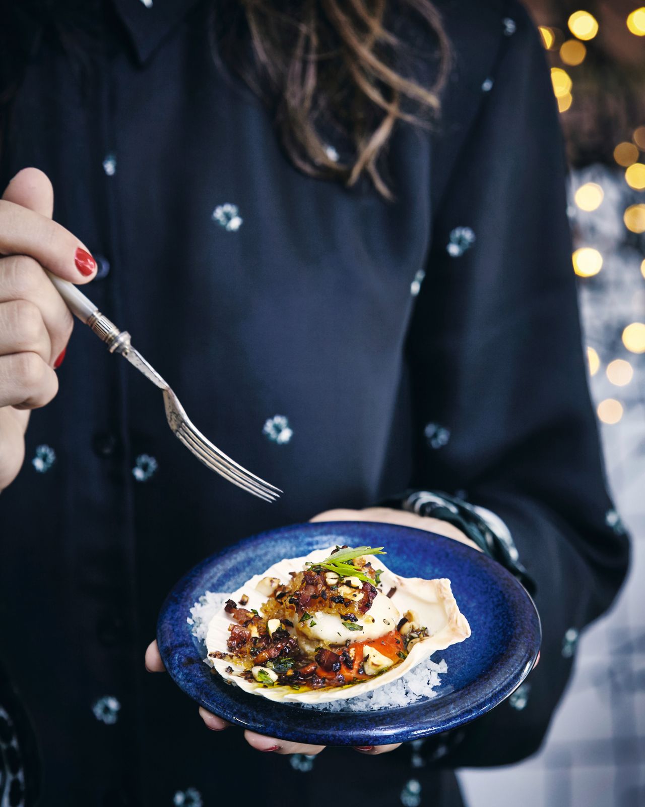 Roasted scallops with pancetta & hazelnuts | Seafood recipes | Jamie magazine recipes