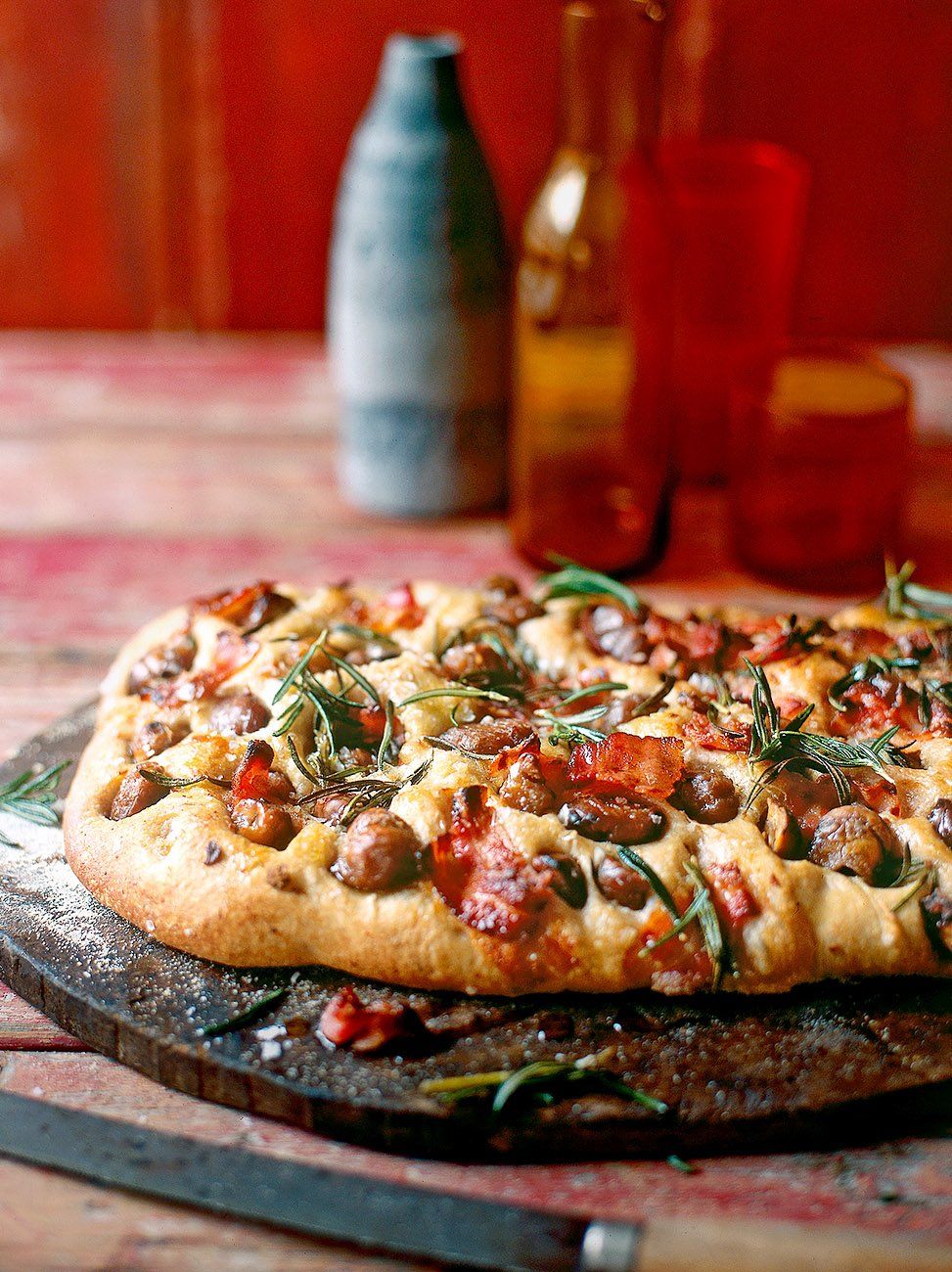 Chestnut, rosemary & pancetta focaccia | Bread recipes | Jamie magazine