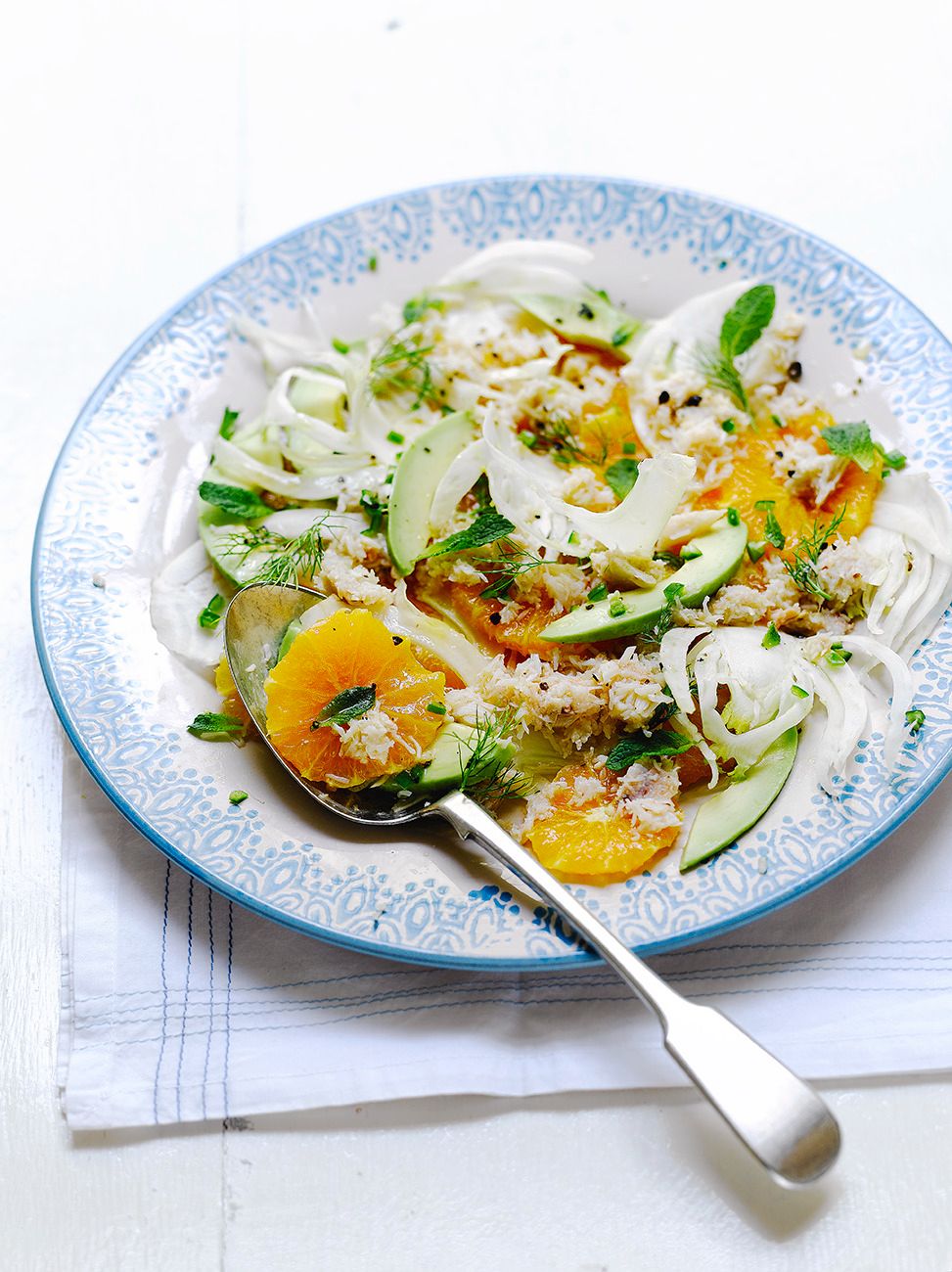 Fennel, crab & orange salad | Seafood recipes | Jamie Oliver recipe