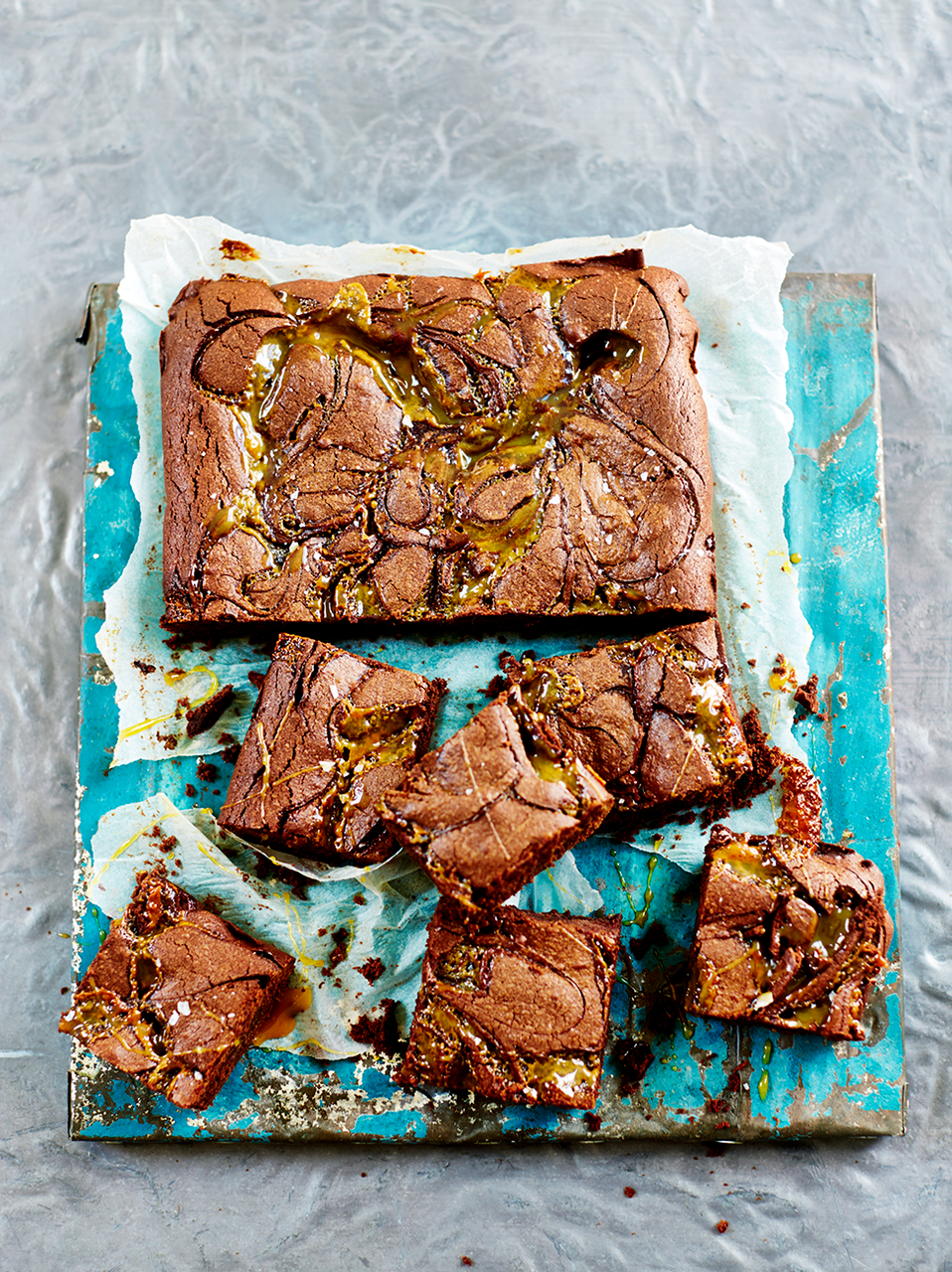 Salted caramel brownies