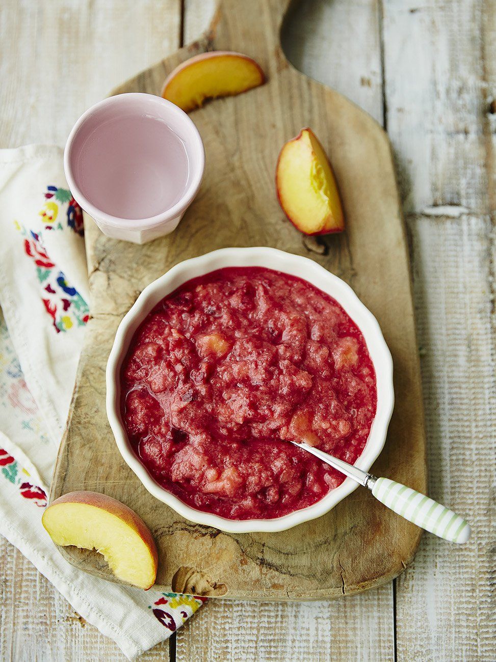 Coconut, Beetroot & Peach Puree | Weaning | Jamie Oliver