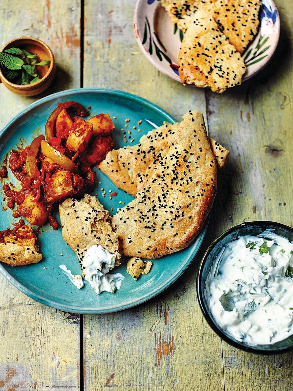 Almond flatbread | Bread recipes | Gluten-free recipes