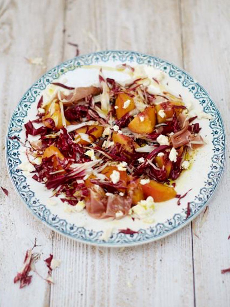 Grilled peach salad | Jamie Oliver recipes