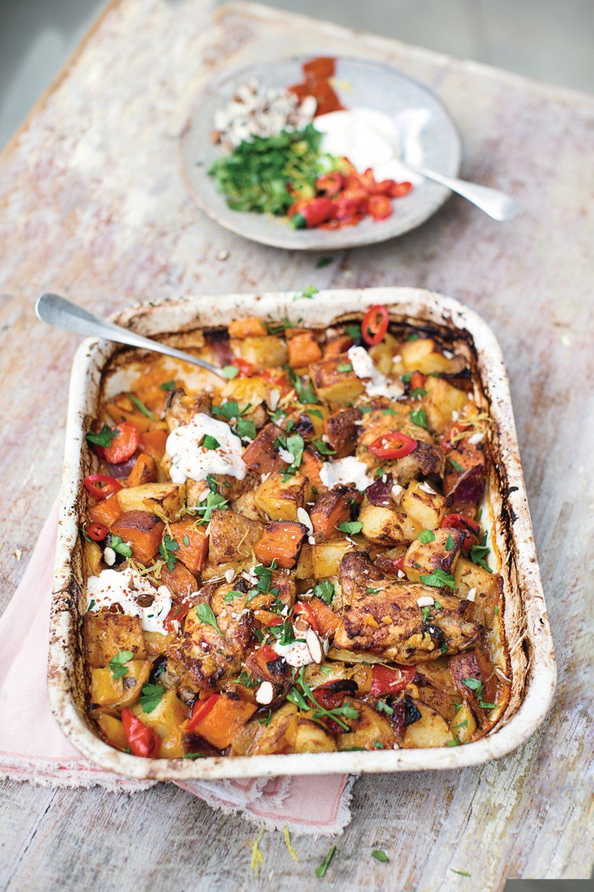 Chicken & chorizo bake