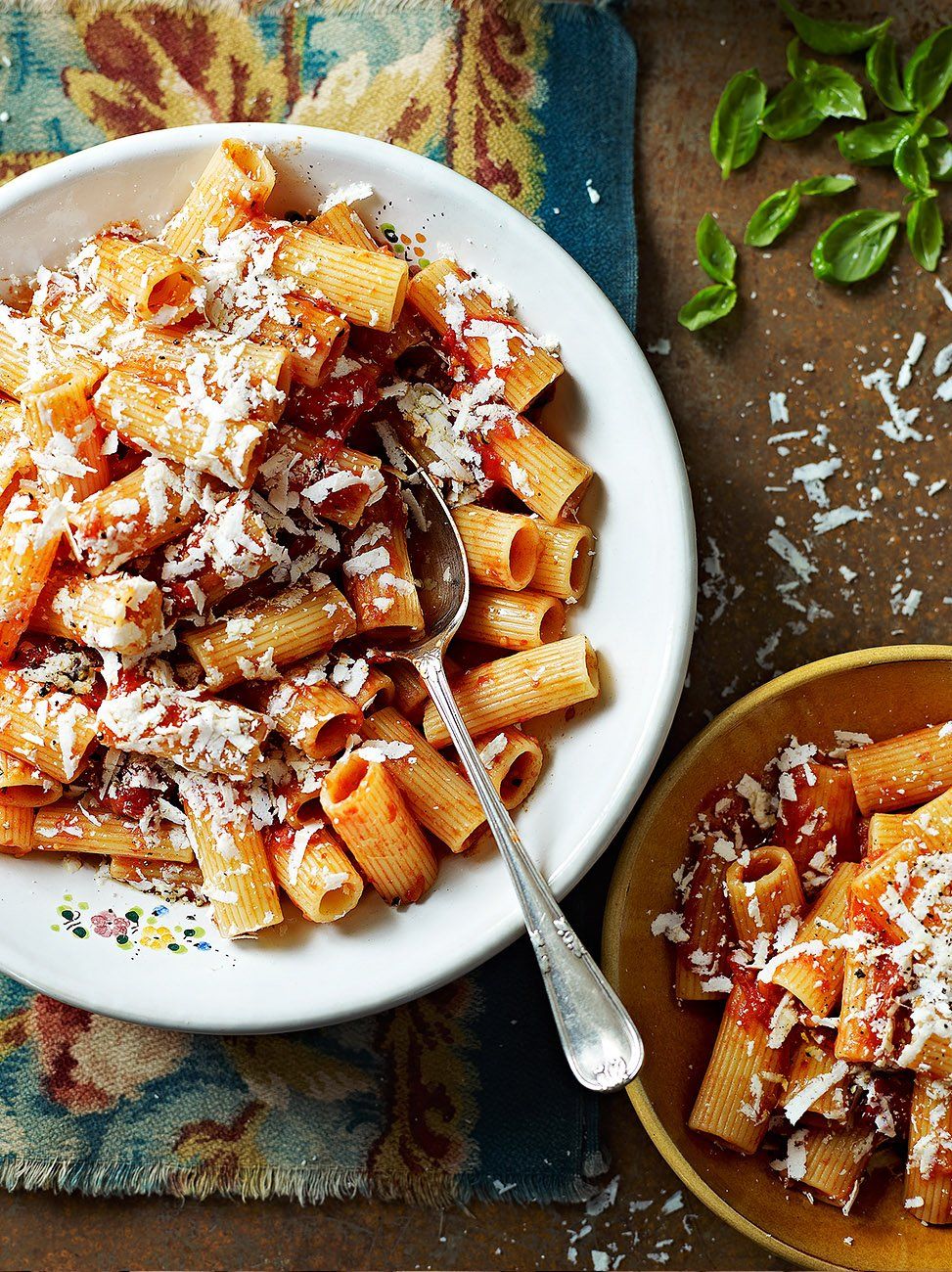 Rigatoni with roasted tomatoes and ricotta salata | Pasta recipes | Jamie magazine recipes