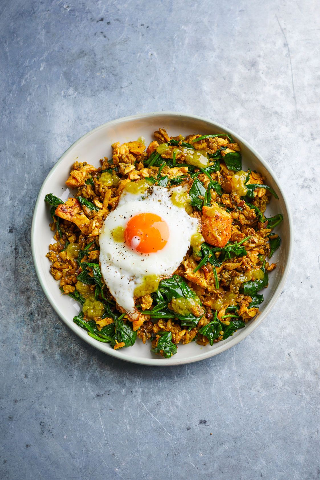 Quick grains kedgeree with fried eggs | Jamie Oliver recipes