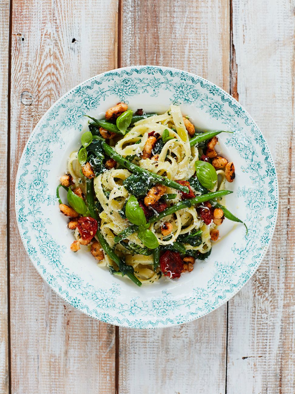 DIY basil pesto tagliatelle | Pasta recipes | Jamie Oliver recipes