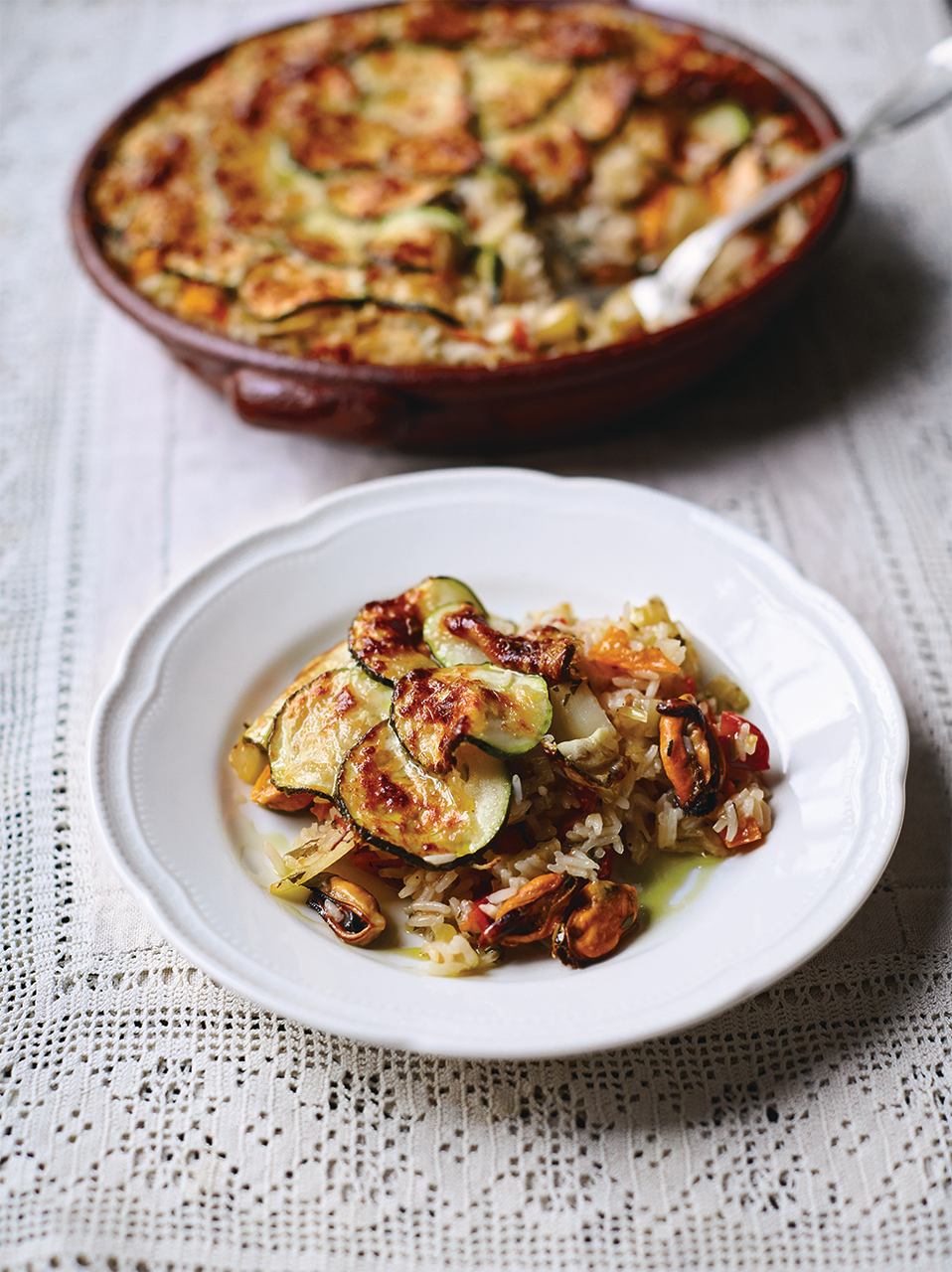 Baked tiella rice | Rice recipes | Jamie Oliver recipes