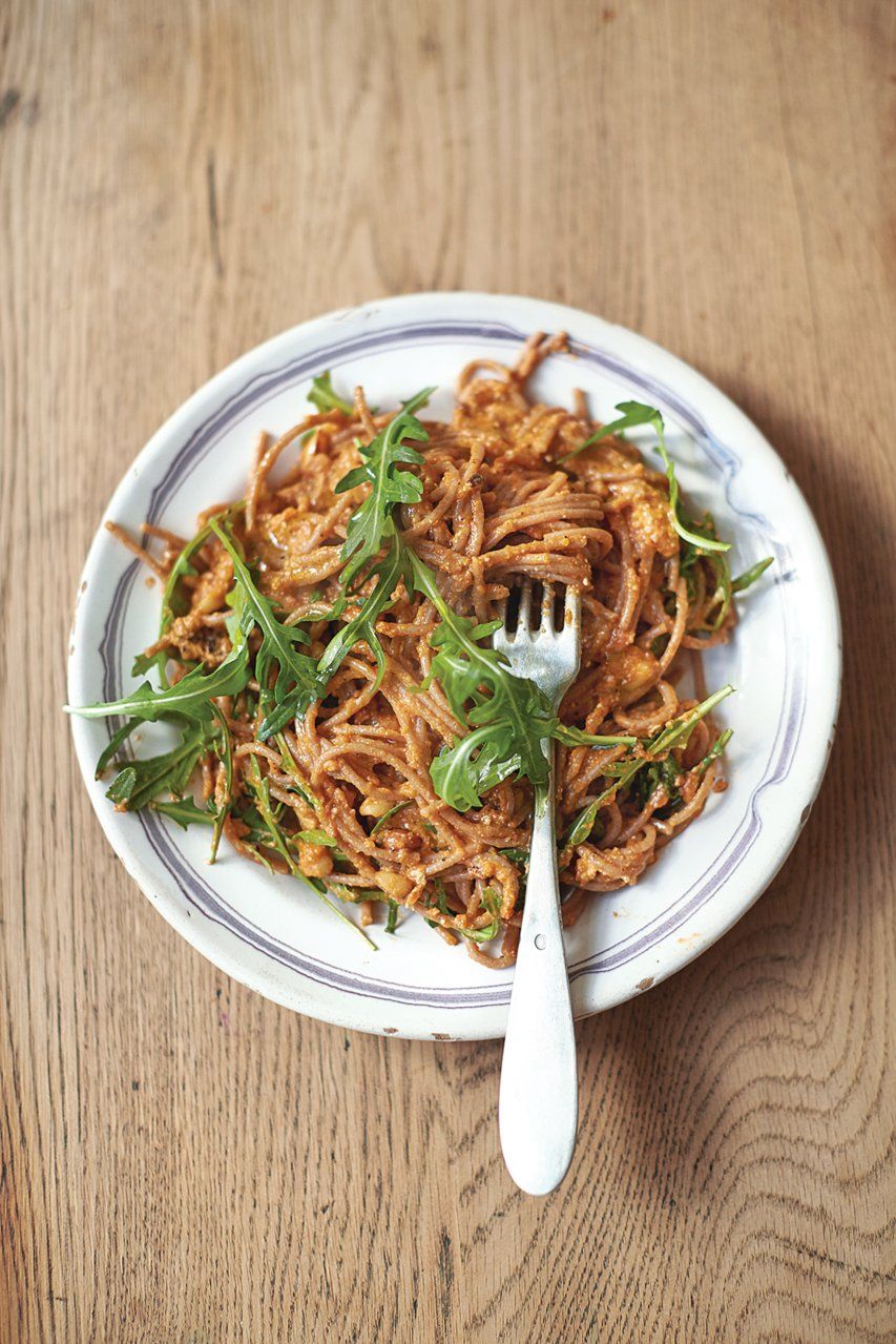 7-veg pasta with ricotta & rocket