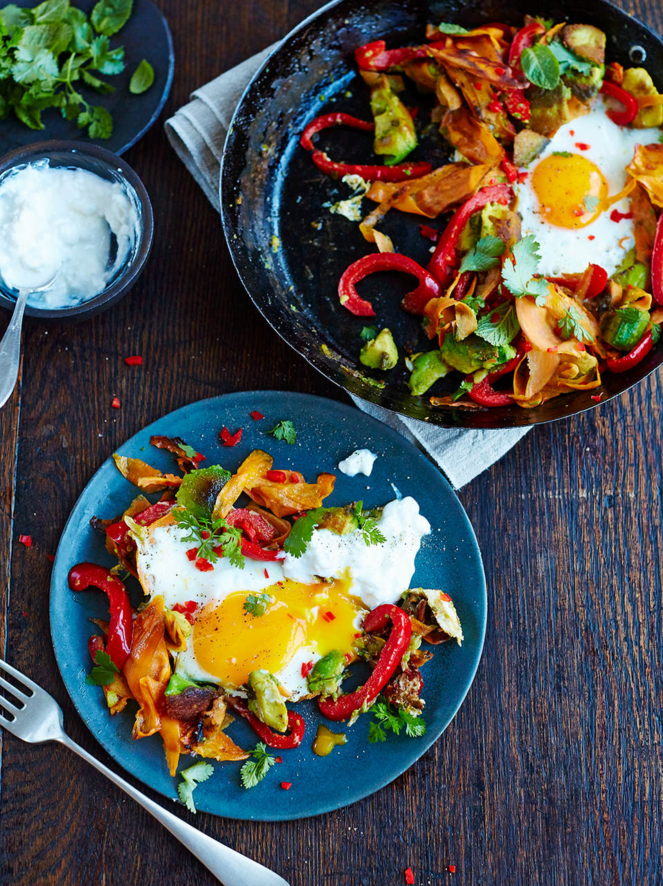 Charred avo and eggs | Eggs recipes | Jamie magazine