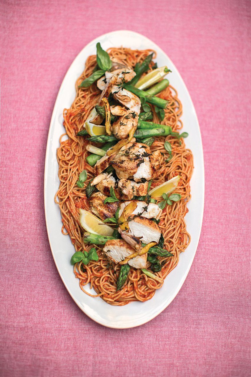 Healthy chicken & veg pasta