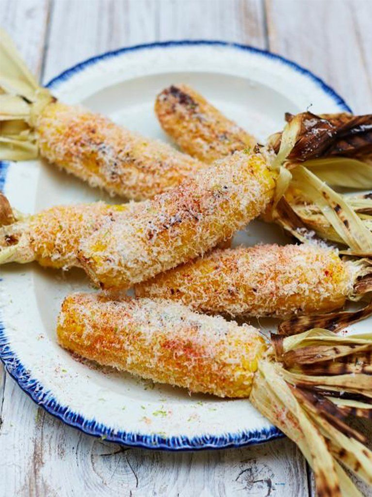 Cheesy corn on the cob | Vegetables recipe | Jamie Oliver recipes