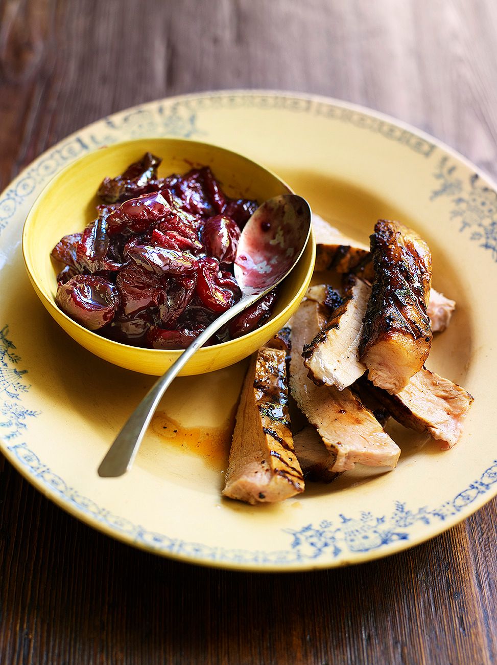 Pork Chops with Quick Cherry Chutney | Pork Recipes | Jamie Oliver