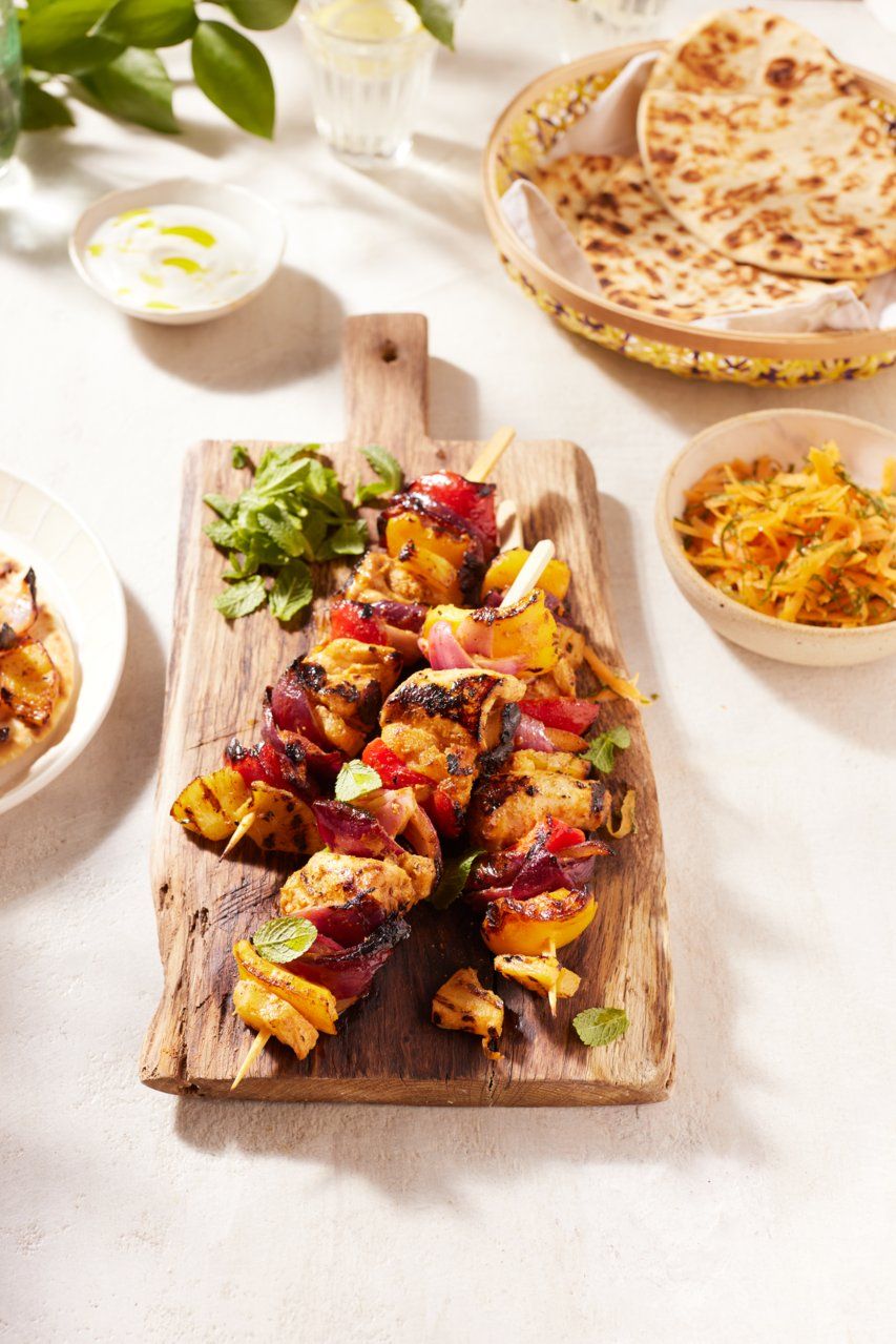Spiced chicken skewers | Jamie Oliver recipes
