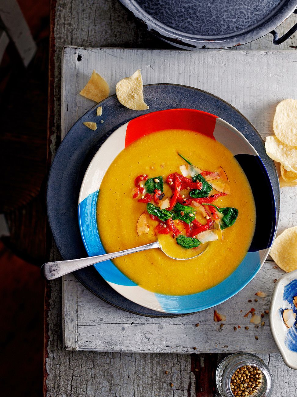 Sweet potato and coconut soup | Jamie magazine recipes