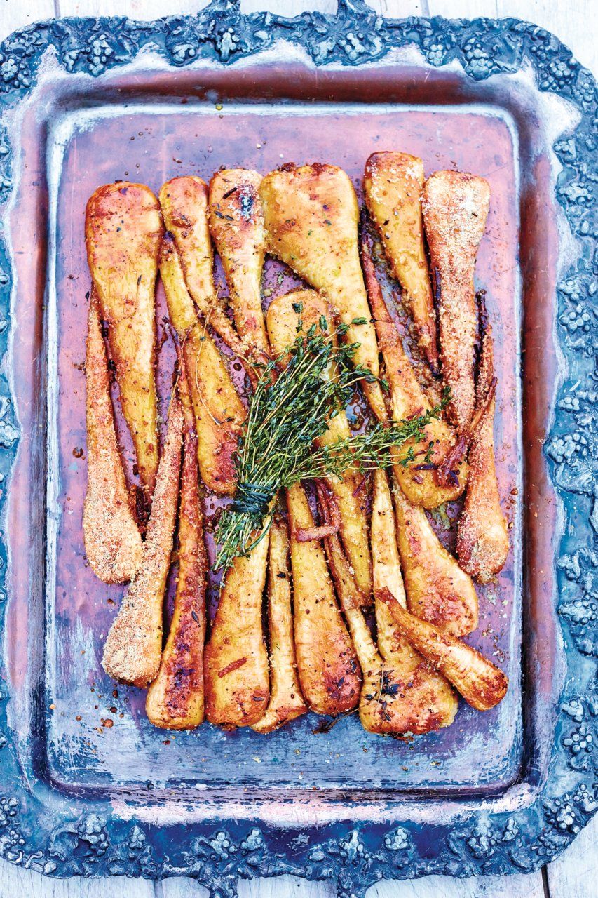 Roasted parsnips