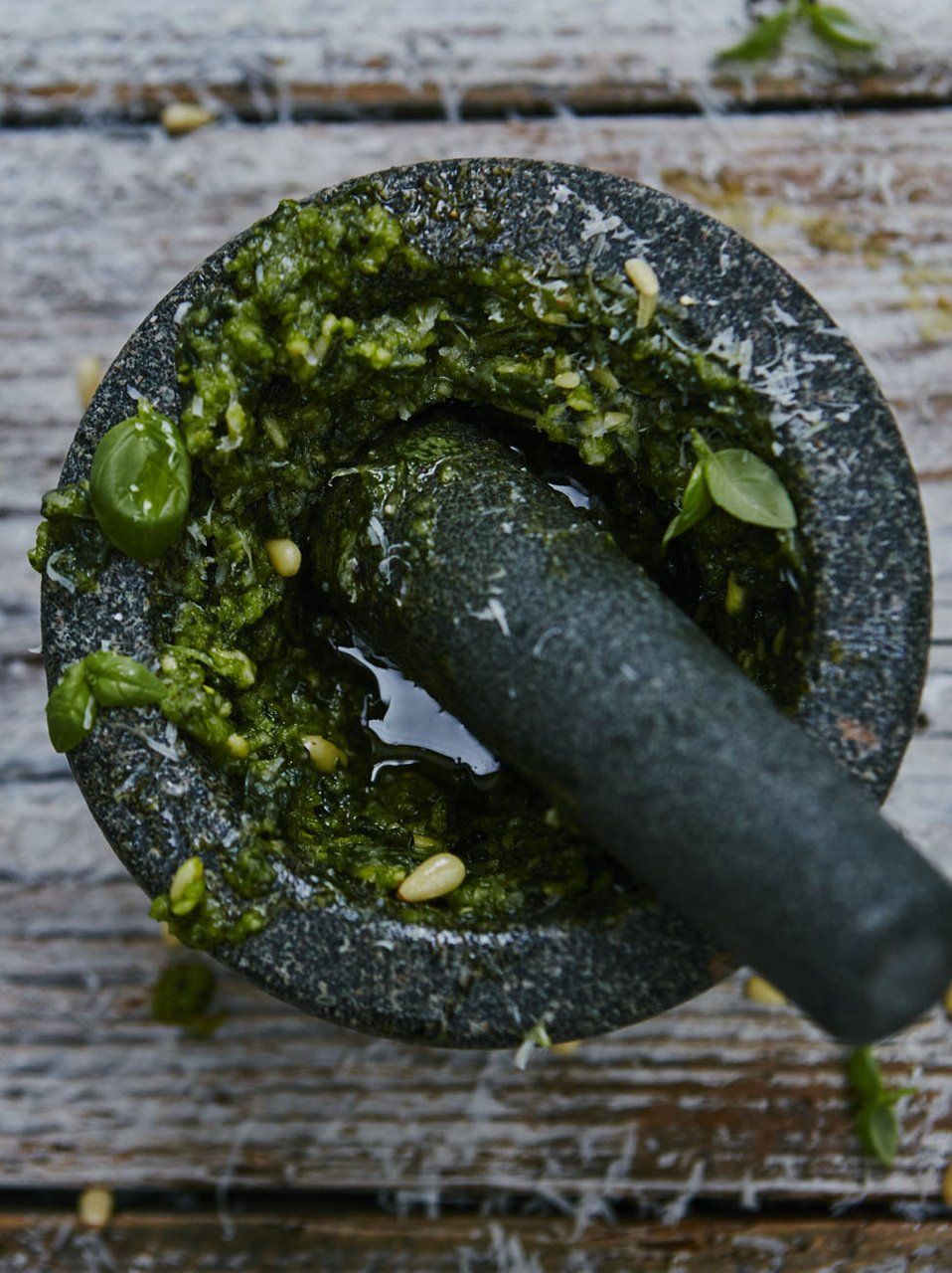 Fresh basil pesto recipe | Jamie Oliver pesto recipe