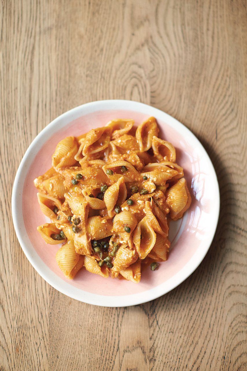 7-veg pasta with tuna