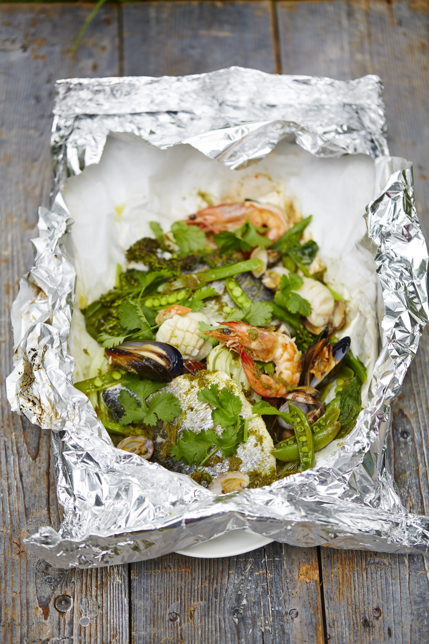 Southeast Asian-style seafood parcels | Jamie Oliver recipes