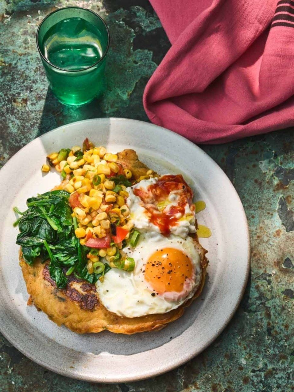 Giant sweetcorn, tomato & halloumi fritters Jamie Oliver barbecue recipes