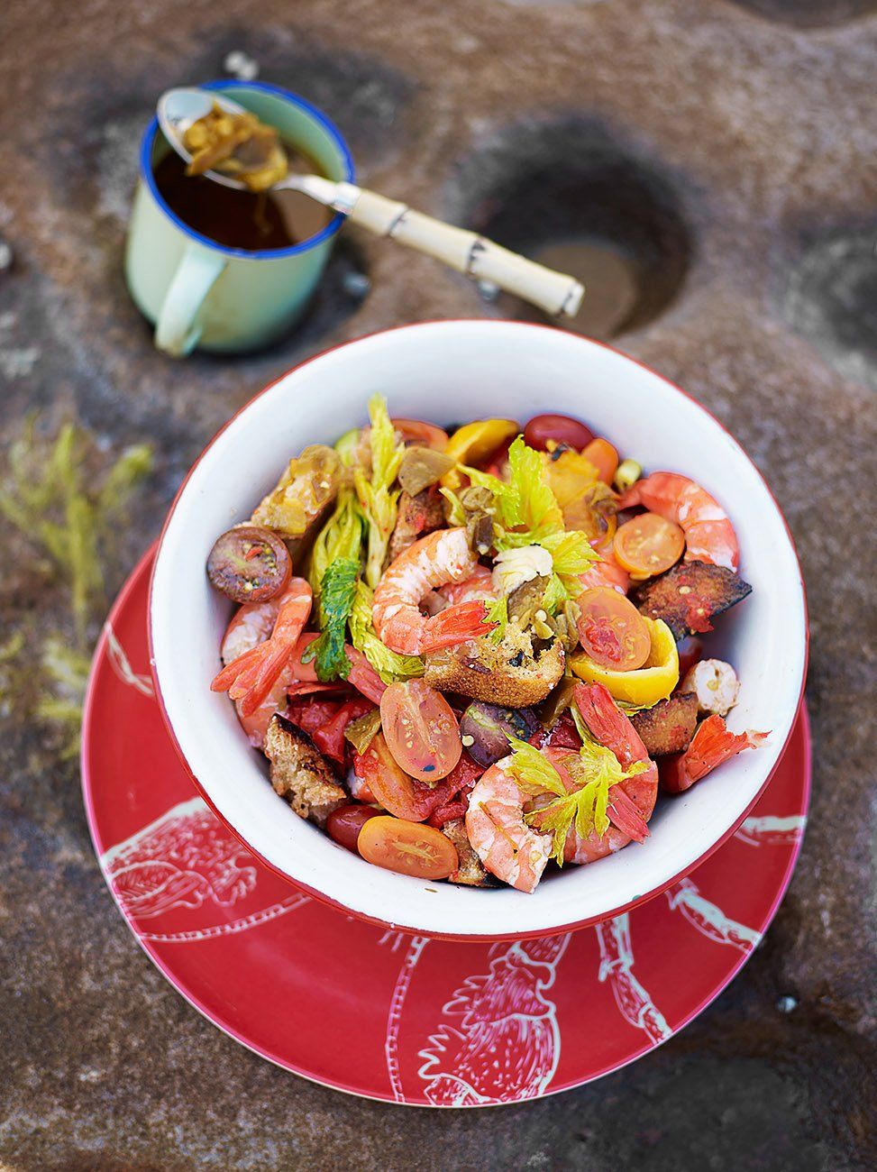 Prawn panzanella | Seafood recipes | Jamie magazine