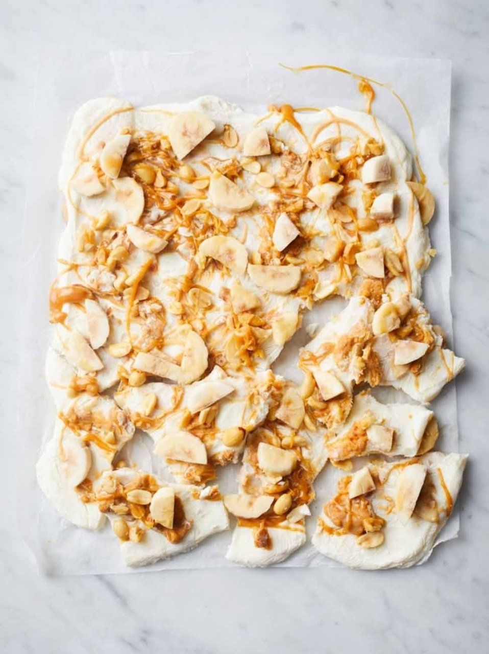 Peanut butter & banana yoghurt bark | Jamie Oliver recipes