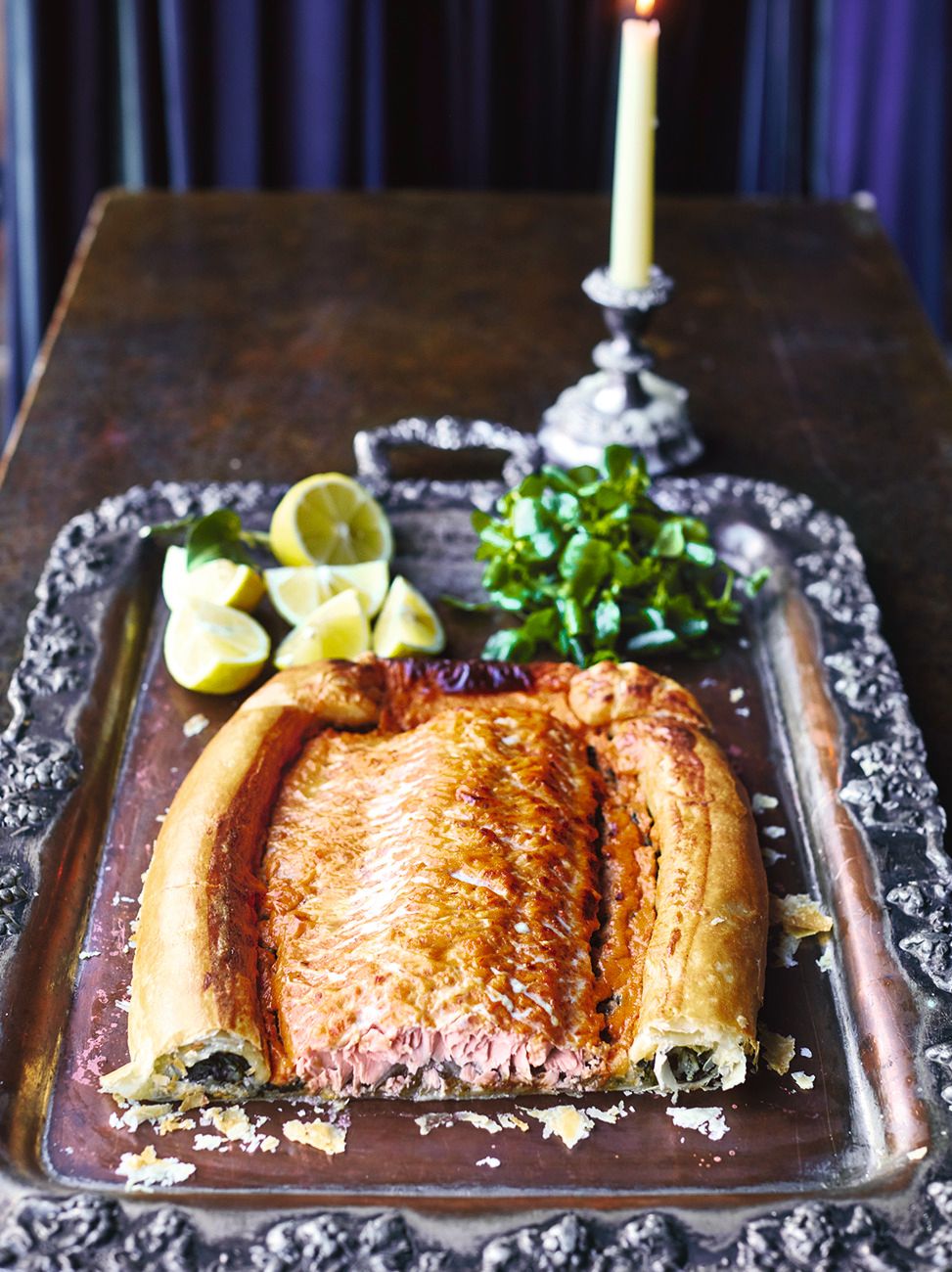 Salmon en croûte recipe
