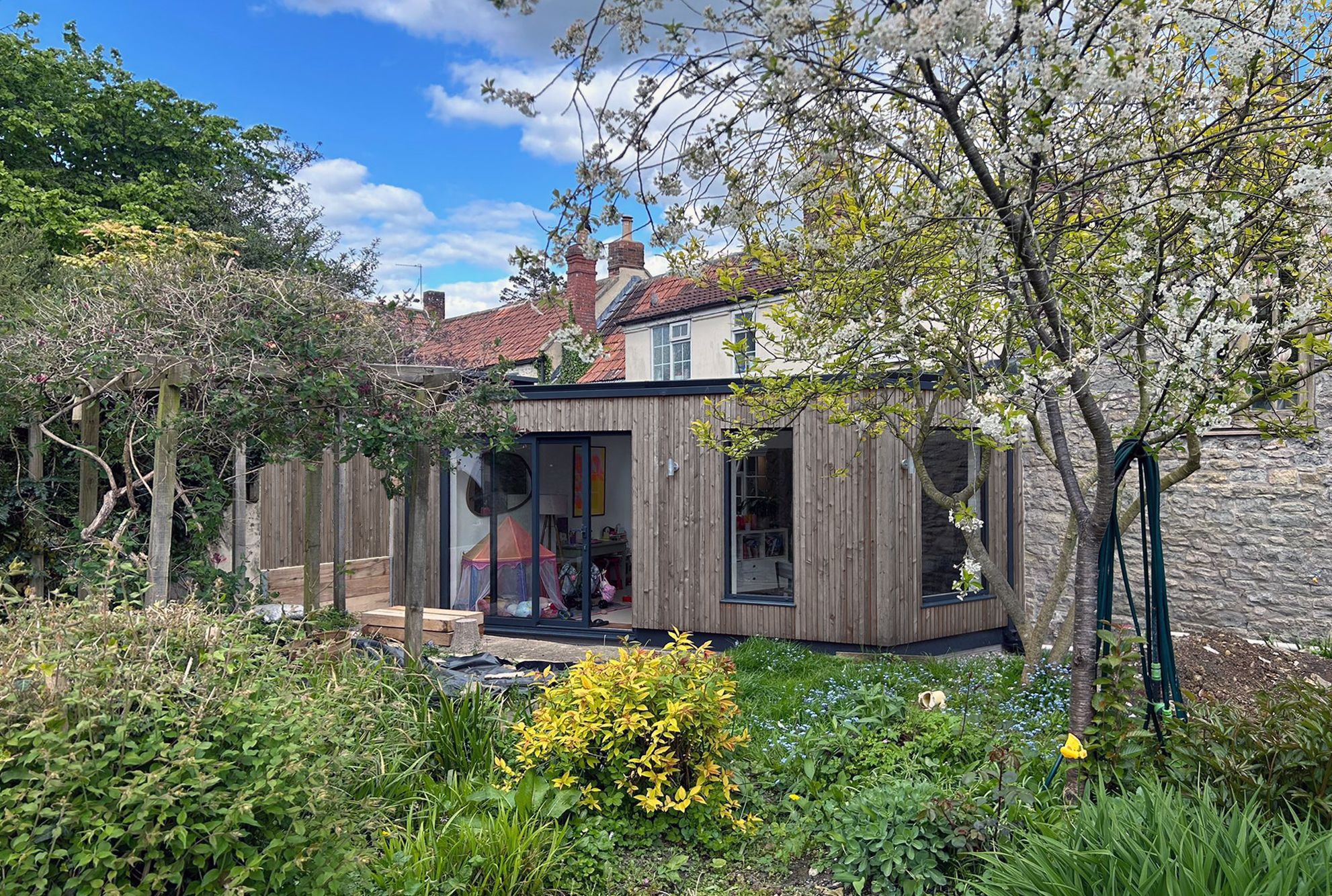 timber extension to the ground floor
