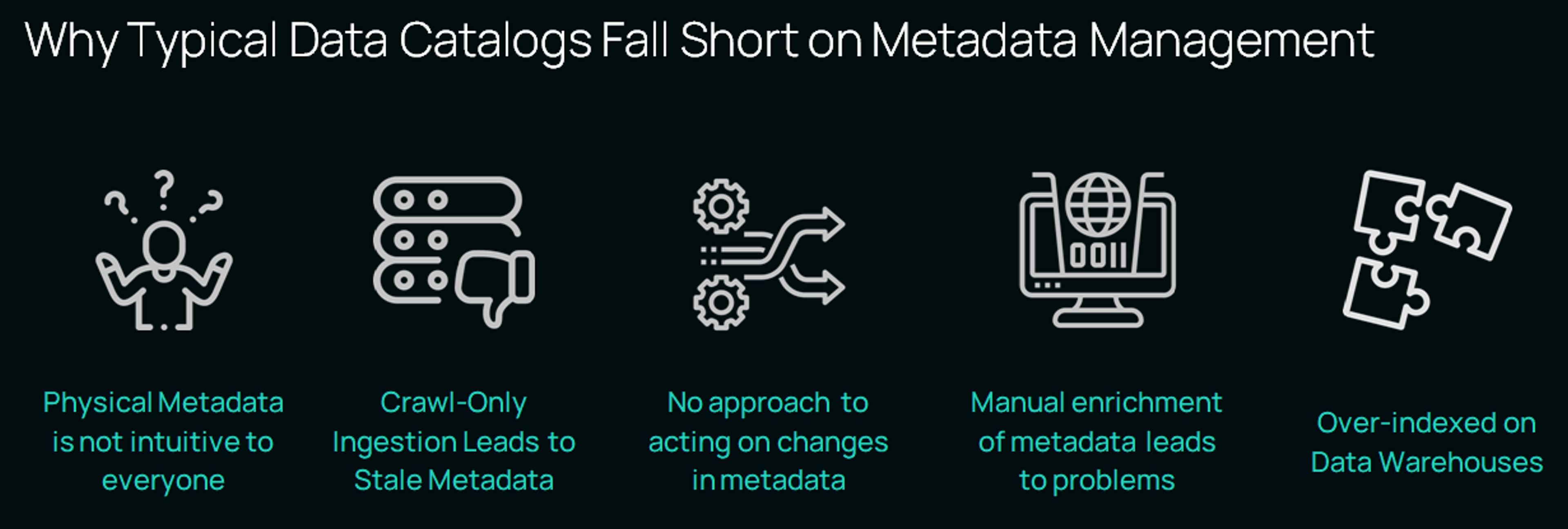 Why typical data catalogs fall short on metadata management