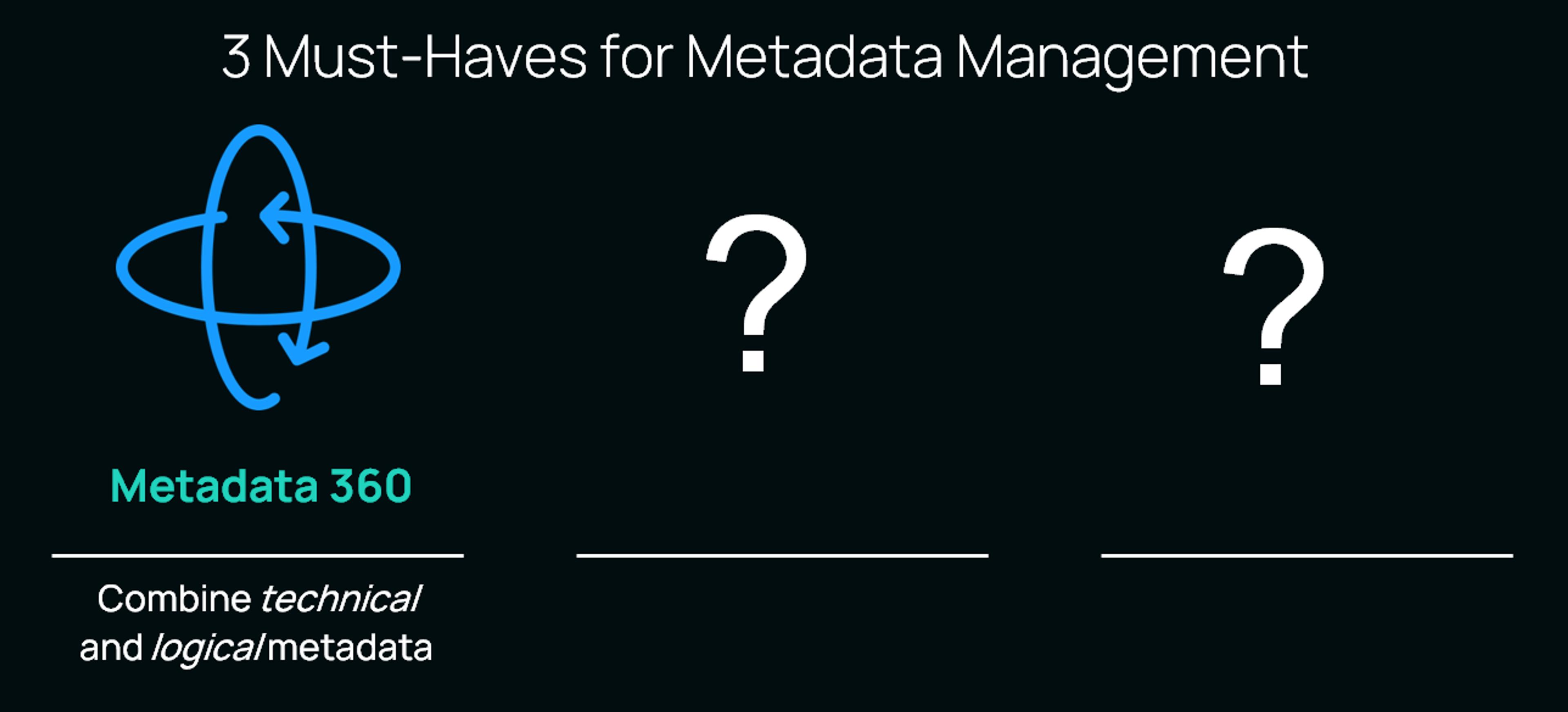 3 data management must haves