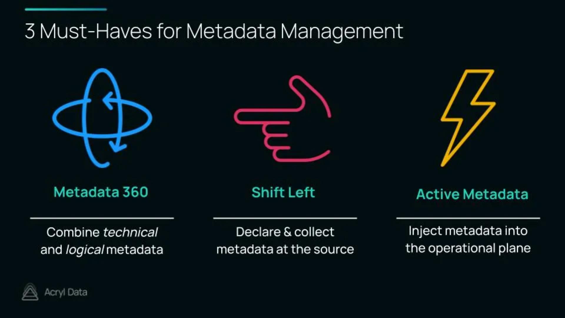 3 Must-Haves for Metadata Management