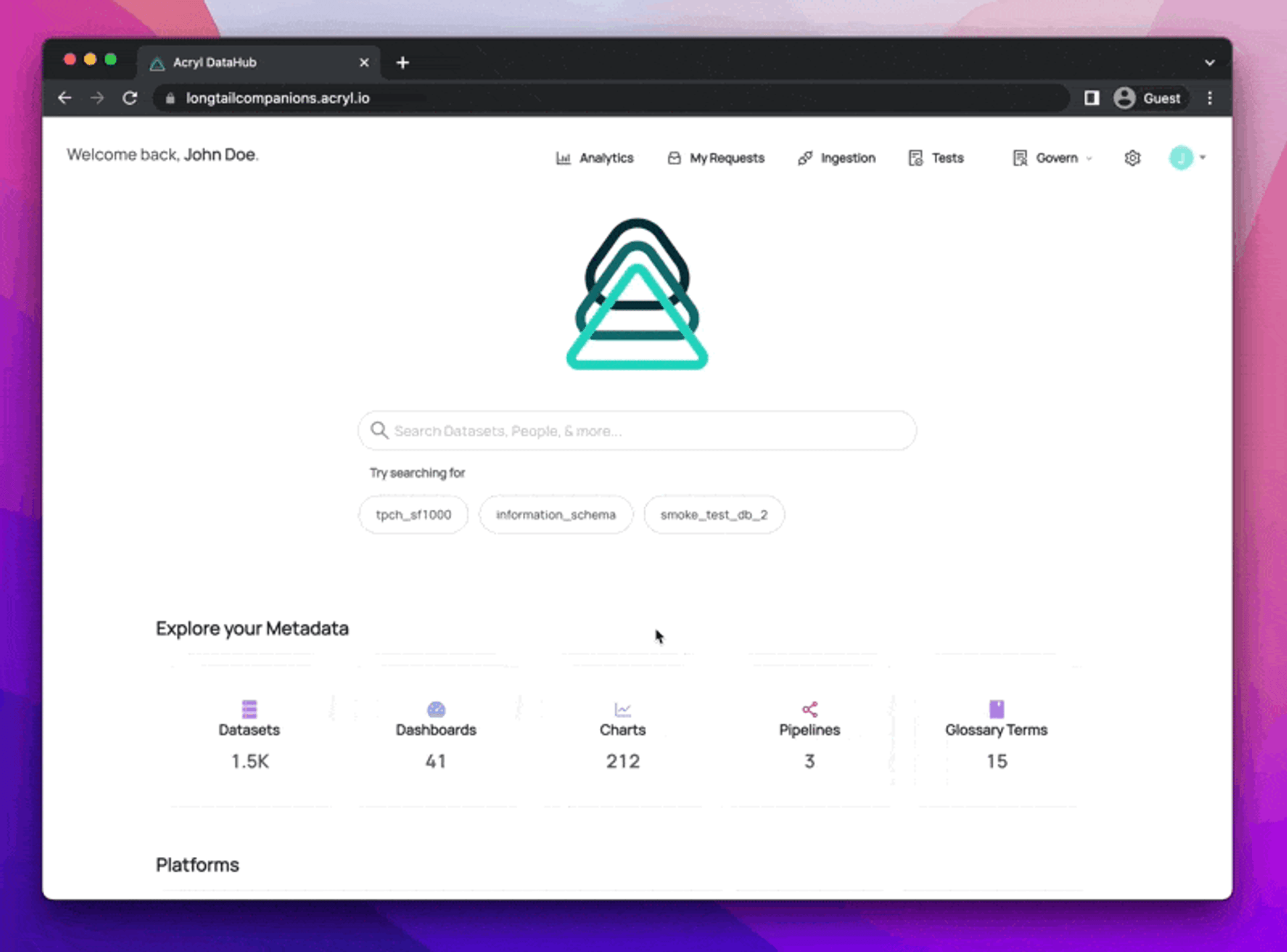 Data hub demo